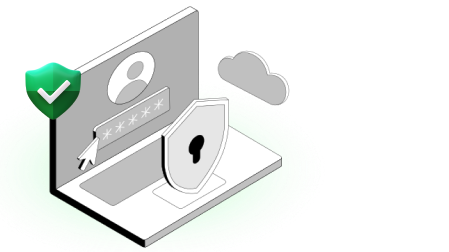 laptop with shield icon representing cloud security