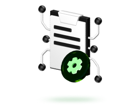 visualization of attack surface risk management with shield icon